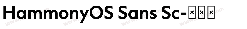 HammonyOS Sans Sc字体转换